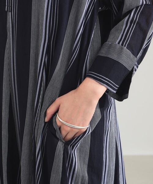 NE QUITTEZ PAS!（ヌキテパ）の「ne Quittez pas / ボイル ストライプ パネル ワンピース［手洗い可］（ワンピース・レディース・ネイビー/グリーン系その他3・ONE SIZE）」の19枚目の写真