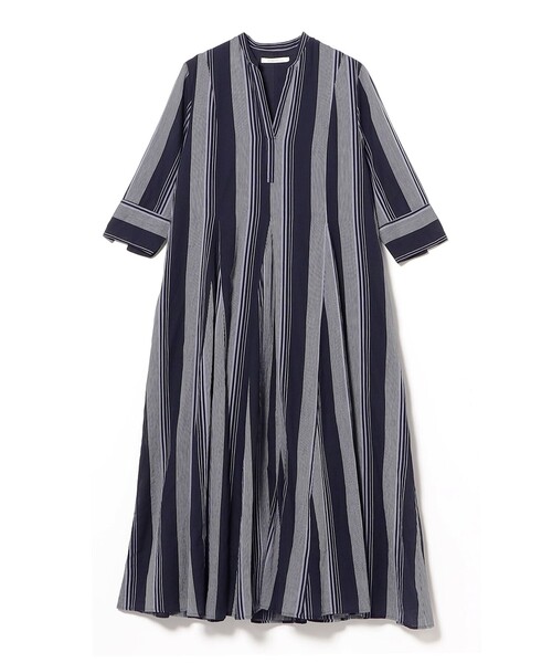 NE QUITTEZ PAS!（ヌキテパ）の「ne Quittez pas / ボイル ストライプ パネル ワンピース［手洗い可］（ワンピース・レディース・ネイビー/グリーン系その他3・ONE SIZE）」の16枚目の写真