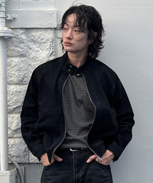 KIIMUIR（キミュア）の「ヘリングトンデニムブルゾンジャケット_ブラック（デニムジャケット）」