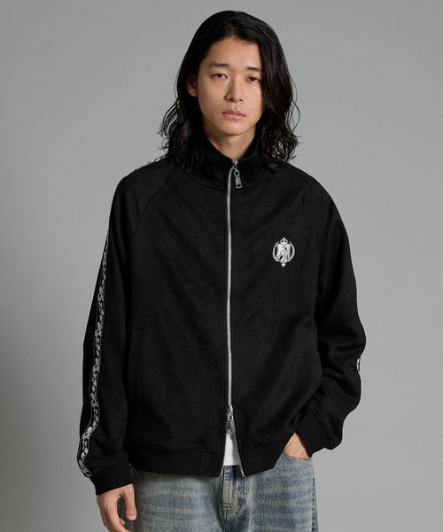 VELNUS（ベルナス）の「【VELNUS】Double zip sideline embroidery track jacket/ダブルジップ サイドライン刺繍 トラックジャケット（ブルゾン・メンズ・ブラック/ダークブルー・S/L/M）」の2枚目の写真