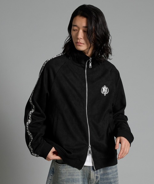 VELNUS（ベルナス）の「【VELNUS】Double zip sideline embroidery track jacket/ダブルジップ サイドライン刺繍 トラックジャケット（ブルゾン・メンズ・ブラック/ダークブルー・S/L/M）」の4枚目の写真