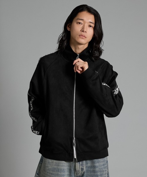 VELNUS（ベルナス）の「【VELNUS】Double zip sideline embroidery track jacket/ダブルジップ サイドライン刺繍 トラックジャケット（ブルゾン・メンズ・ブラック/ダークブルー・S/L/M）」の5枚目の写真