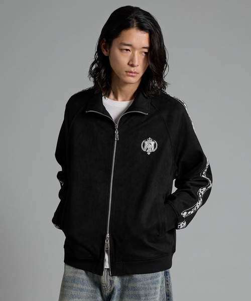 VELNUS（ベルナス）の「【VELNUS】Double zip sideline embroidery track jacket/ダブルジップ サイドライン刺繍 トラックジャケット（ブルゾン・メンズ・ブラック/ダークブルー・S/L/M）」の7枚目の写真