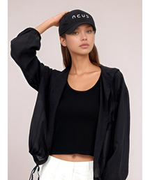 ACUD（アクド）の「Logo String Ball Cap _Black（キャップ）」