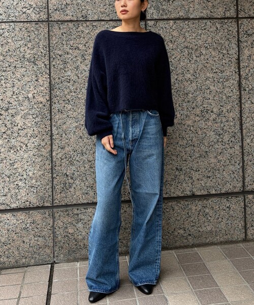 AGOLDE(エーゴールドイー)の「【AGOLDE/エーゴールドイー】EMMI JEAN IN INTUITION ワイドレッグデニム(デニムパンツ・レディース・ブルー・24/25/26)」の14枚目の写真