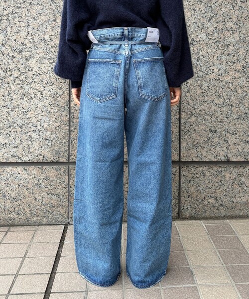 AGOLDE(エーゴールドイー)の「【AGOLDE/エーゴールドイー】EMMI JEAN IN INTUITION ワイドレッグデニム(デニムパンツ・レディース・ブルー・24/25/26)」の18枚目の写真