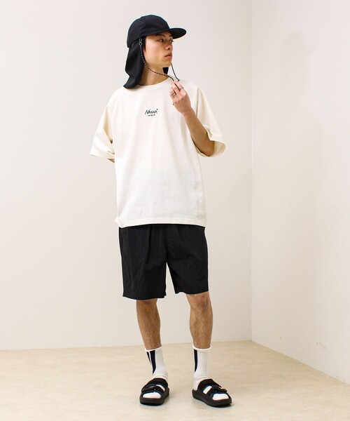 NANGA(ナンガ)の「【NANGA×GLOSTER】別注② Raglan Backprint Tee(Tシャツ/カットソー・メンズ・ブラック系その他2/ブラック系その他/ホワイト系その他・L/M)」の4枚目の写真