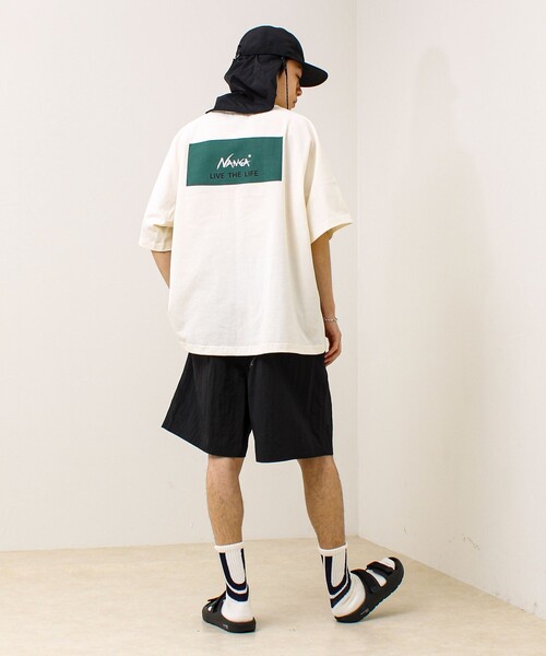 NANGA(ナンガ)の「【NANGA×GLOSTER】別注② Raglan Backprint Tee(Tシャツ/カットソー・メンズ・ブラック系その他2/ブラック系その他/ホワイト系その他・L/M)」の5枚目の写真