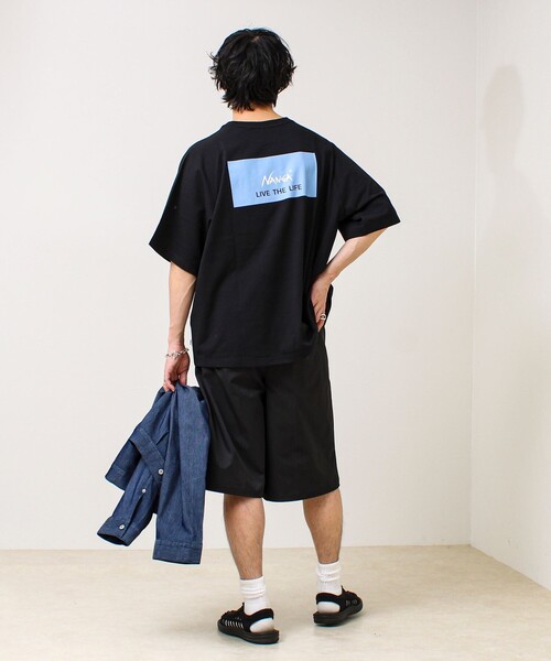 NANGA(ナンガ)の「【NANGA×GLOSTER】別注② Raglan Backprint Tee(Tシャツ/カットソー・メンズ・ブラック系その他2/ブラック系その他/ホワイト系その他・L/M)」の9枚目の写真