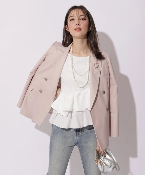 Apuweiser-riche(アプワイザーリッシェ)の「裾ひらりんリブニット(ニット/セーター・レディース・ホワイト/ピンク/ブラック/ブラック系その他・2)」の16枚目の写真