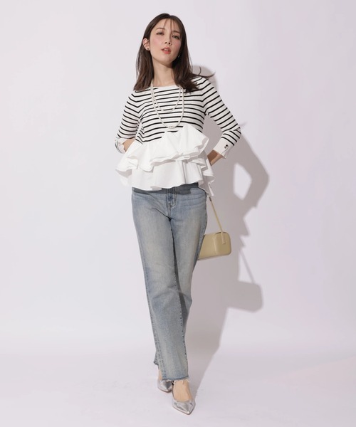 裾ひらりんリブニット（ニット/セーター）｜Apuweiser-riche