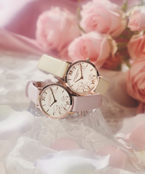 OLIVIA BURTON(オリビアバートン)の「「OLIVIA BURTON/オリビアバートン」シグネチャー - 28mm アブストラクト フローラル(アナログ腕時計・レディース・アイボリー/ベビーピンク/グレイッシュベージュ・FREE)」の12枚目の写真