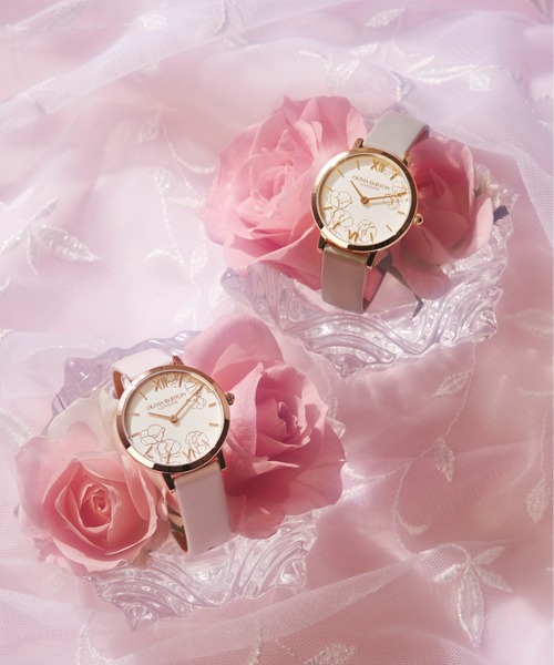 OLIVIA BURTON(オリビアバートン)の「「OLIVIA BURTON/オリビアバートン」シグネチャー - 28mm アブストラクト フローラル(アナログ腕時計・レディース・アイボリー/ベビーピンク/グレイッシュベージュ・FREE)」の14枚目の写真