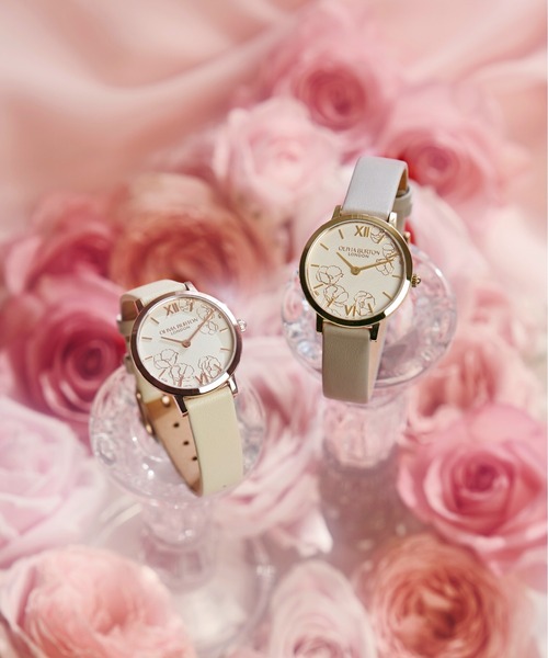 OLIVIA BURTON(オリビアバートン)の「「OLIVIA BURTON/オリビアバートン」シグネチャー - 28mm アブストラクト フローラル(アナログ腕時計・レディース・アイボリー/ベビーピンク/グレイッシュベージュ・FREE)」の15枚目の写真