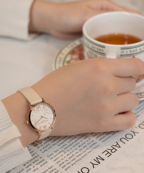 OLIVIA BURTON(オリビアバートン)の「「OLIVIA BURTON/オリビアバートン」シグネチャー - 28mm アブストラクト フローラル(アナログ腕時計・レディース・アイボリー/ベビーピンク/グレイッシュベージュ・FREE)」の10枚目の写真