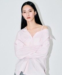 3.3 Field Trip  | 3.3 Field Trip／ストライプオフショルマルチシャツ(シャツ/ブラウス)