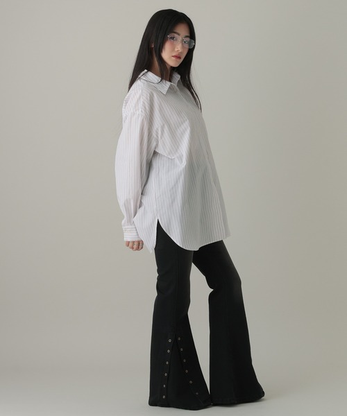 3.3 Field Trip （3.3フィールドトリップ）の「3.3 Field Trip／ストライプオフショルマルチシャツ（シャツ/ブラウス・レディース・ブルー/オフホワイト/ピンク・FREE）」の10枚目の写真