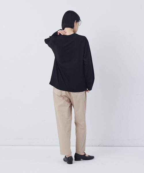 conges payes ADIEU TRISTESSE（コンジェ ペイエ アデュートリステス）の「ichiro yamaguchi. コラボ長袖Ｔシャツ（Tシャツ/カットソー・レディース・ホワイト系その他/ブラック系その他・FREE）」の5枚目の写真