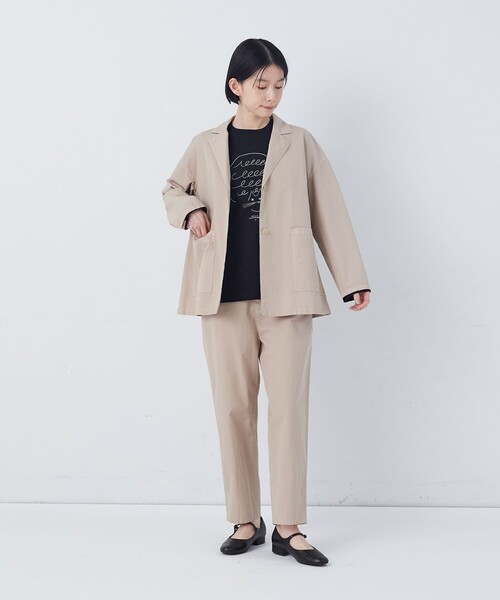conges payes ADIEU TRISTESSE（コンジェ ペイエ アデュートリステス）の「ichiro yamaguchi. コラボ長袖Ｔシャツ（Tシャツ/カットソー・レディース・ホワイト系その他/ブラック系その他・FREE）」の6枚目の写真