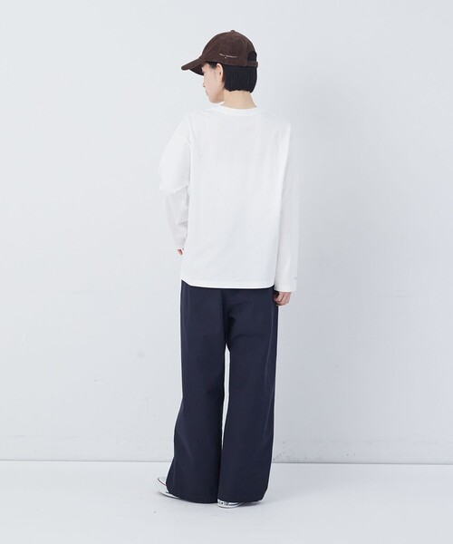 conges payes ADIEU TRISTESSE（コンジェ ペイエ アデュートリステス）の「ichiro yamaguchi. コラボ長袖Ｔシャツ（Tシャツ/カットソー・レディース・ホワイト系その他/ブラック系その他・FREE）」の14枚目の写真