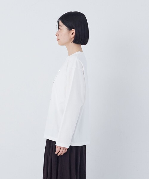 conges payes ADIEU TRISTESSE（コンジェ ペイエ アデュートリステス）の「ichiro yamaguchi. コラボ長袖Ｔシャツ（Tシャツ/カットソー・レディース・ホワイト系その他/ブラック系その他・FREE）」の18枚目の写真