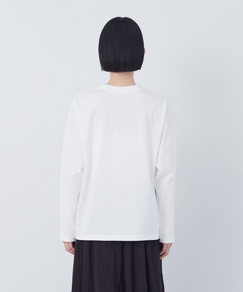 conges payes ADIEU TRISTESSE（コンジェ ペイエ アデュートリステス）の「ichiro yamaguchi. コラボ長袖Ｔシャツ（Tシャツ/カットソー・レディース・ホワイト系その他/ブラック系その他・FREE）」の19枚目の写真