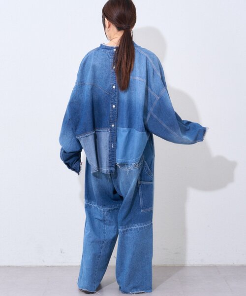 etsinta（エシンタ）の「【etsinta/エシンタ】ライトオンスデニムシャツ（シャツ/ブラウス・レディース・インディゴブルー・ONE SIZE）」の15枚目の写真