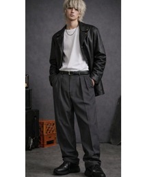 Sakka（サッカ）の「ツープリーツワイドスラックス（スラックス）」