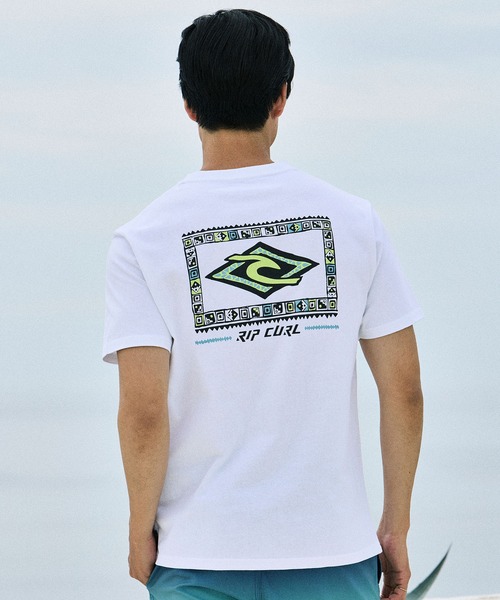 rip curl(リップカール)の「RIP CURL/リップカール メンズ 半袖 Tシャツ OF THE SEARCH TEE RCM6S-2106(Tシャツ/カットソー・メンズ・ホワイト/グレイッシュブルー/チャコールグレー・XL/L/M)」の1枚目の写真