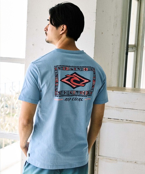 rip curl(リップカール)の「RIP CURL/リップカール メンズ 半袖 Tシャツ OF THE SEARCH TEE RCM6S-2106(Tシャツ/カットソー・メンズ・ホワイト/グレイッシュブルー/チャコールグレー・XL/L/M)」の3枚目の写真
