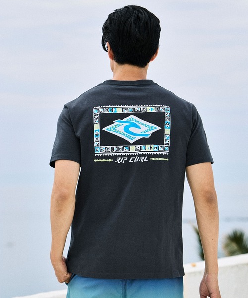 rip curl(リップカール)の「RIP CURL/リップカール メンズ 半袖 Tシャツ OF THE SEARCH TEE RCM6S-2106(Tシャツ/カットソー・メンズ・ホワイト/グレイッシュブルー/チャコールグレー・XL/L/M)」の2枚目の写真
