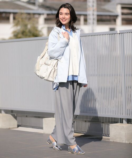 Green　Parks（グリーンパークス）の「【10ポケBag】収納アドバイザー監修アウトポケットトート（トートバッグ・レディース・アイボリー/ブラック/カーキ・FREE）」の7枚目の写真