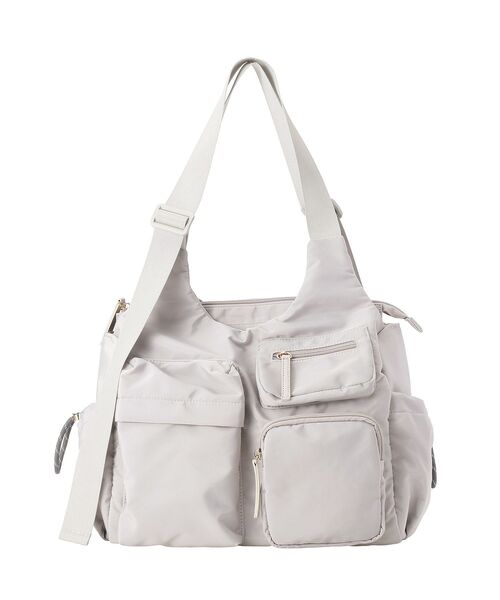Green　Parks（グリーンパークス）の「【10ポケBag】収納アドバイザー監修アウトポケットトート（トートバッグ・レディース・アイボリー/ブラック/カーキ/ライトグレー/ブラウン・FREE）」の12枚目の写真