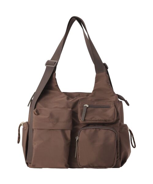 Green　Parks（グリーンパークス）の「【10ポケBag】収納アドバイザー監修アウトポケットトート（トートバッグ・レディース・アイボリー/ブラック/カーキ/ライトグレー/ブラウン・FREE）」の10枚目の写真