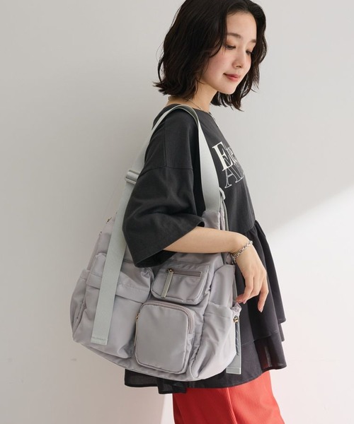 Green　Parks（グリーンパークス）の「【10ポケBag】収納アドバイザー監修アウトポケットトート（トートバッグ・レディース・アイボリー/ブラック/カーキ/ライトグレー/ブラウン・FREE）」の3枚目の写真