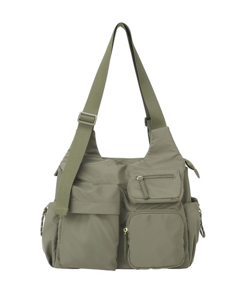 Green Parks(グリーンパークス)の「【10ポケBag】収納アドバイザー監修アウトポケットトート(トートバッグ・レディース・アイボリー/ブラック/カーキ系1/ライトグレー/ブラウン系1/カーキ/ブラウン・FREE)」の17枚目の写真