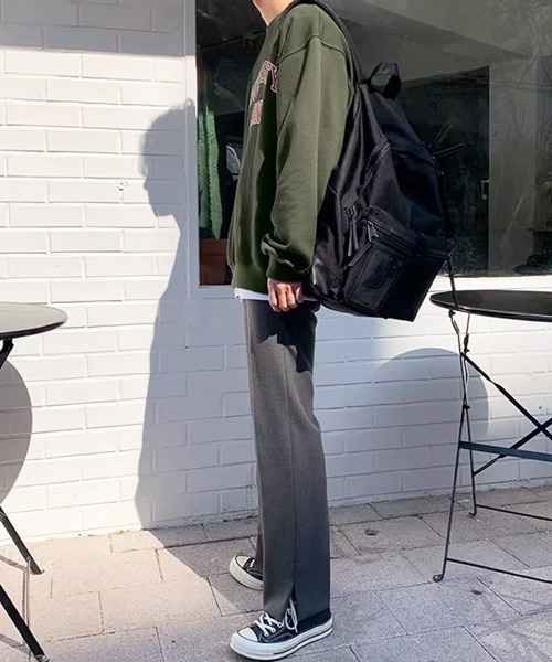 NOWLE(ノウル)の「【NOWLE】UNIVERSITY OF AKRON カレッジロゴ アーチプリント クルーネック スウェット(スウェット・メンズ・ダークカーキ/ブラック・MEDIUM/SMALL/X-LARGE/LARGE)」の12枚目の写真