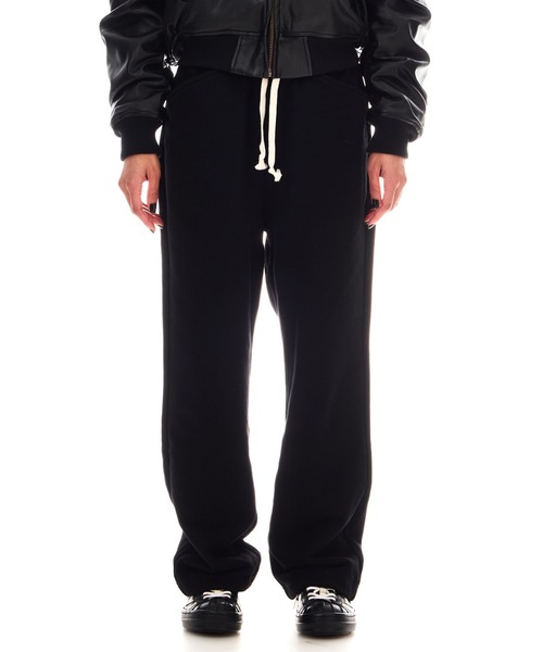 BEEDEN(ビーデン)の「HEAVY WEIGHT SEAM DESIGN SWEAT PANTS(スウェットパンツ・レディース・イエロー/ブラック/グレー・SMALL/MEDIUM)」の2枚目の写真