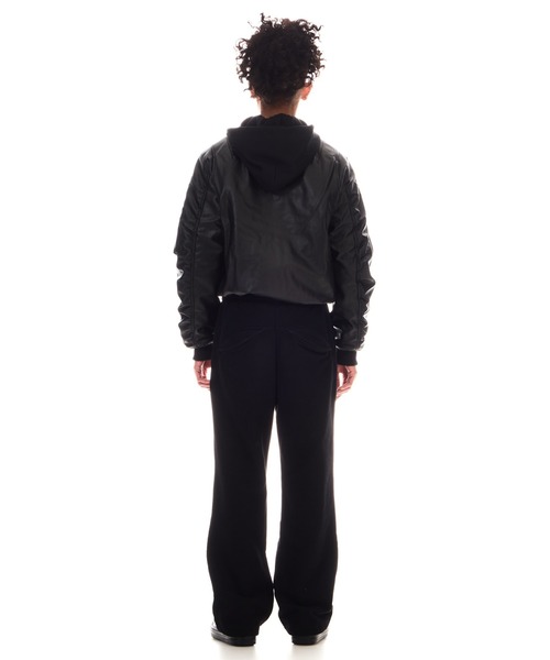 BEEDEN(ビーデン)の「HEAVY WEIGHT SEAM DESIGN SWEAT PANTS(スウェットパンツ・レディース・イエロー/ブラック/グレー・SMALL/MEDIUM)」の6枚目の写真
