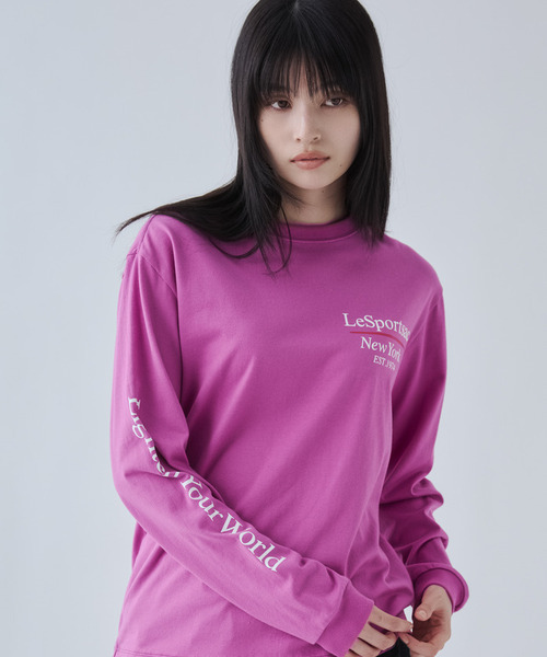 LeSportsac(レスポートサック)の「プリントロングスリーブプルオーバー(Tシャツ/カットソー・レディース・ブルー/ネイビー/ピンク/ホワイト・FREE)」の4枚目の写真