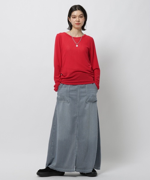 niko and...（ニコアンド）の「ソフトメッシュプルオーバー（Tシャツ/カットソー・レディース・アイボリー/グレー/レッド/グリーン・FREE）」の12枚目の写真