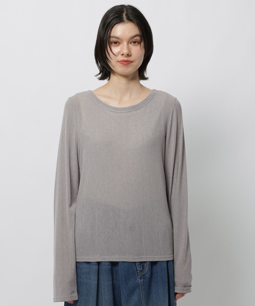 niko and...（ニコアンド）の「ソフトメッシュプルオーバー（Tシャツ/カットソー・レディース・アイボリー/グレー/レッド/グリーン・FREE）」の15枚目の写真