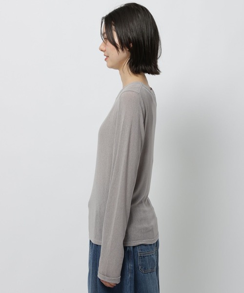 niko and...（ニコアンド）の「ソフトメッシュプルオーバー（Tシャツ/カットソー・レディース・アイボリー/グレー/レッド/グリーン・FREE）」の16枚目の写真