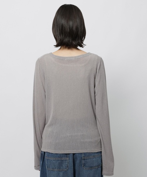 niko and...（ニコアンド）の「ソフトメッシュプルオーバー（Tシャツ/カットソー・レディース・アイボリー/グレー/レッド/グリーン・FREE）」の17枚目の写真