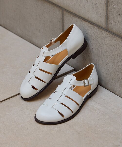 Whim Gazette（ウィムガゼット）の「【Hoaw.】グルカサンダル（サンダル・レディース・ホワイト/ブラック・36/38/37）」の2枚目の写真