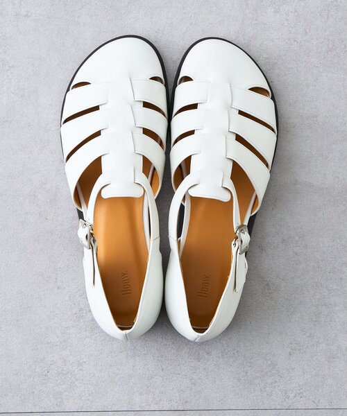 Whim Gazette（ウィムガゼット）の「【Hoaw.】グルカサンダル（サンダル・レディース・ホワイト/ブラック・36/38/37）」の9枚目の写真