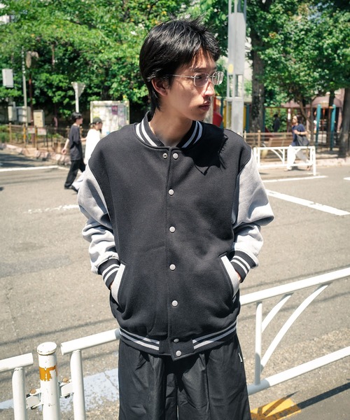 【PROCLUB/プロクラブ】VARSITY BASEBALL FLEECE JACKET ヘビーウェイトスウェットベースボールフリースジャケット PCB124