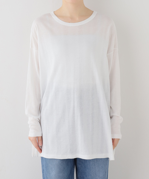 OUTDOOR PRODUCTS（アウトドアプロダクツ）の「miller Light Prib Crew L/S Tee（Tシャツ/カットソー・レディース・グレー/イエロー/アイボリー/ブラック・FREE）」の2枚目の写真