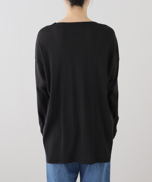 OUTDOOR PRODUCTS（アウトドアプロダクツ）の「miller Light Prib Crew L/S Tee（Tシャツ/カットソー・レディース・グレー/イエロー/アイボリー/ブラック・FREE）」の6枚目の写真