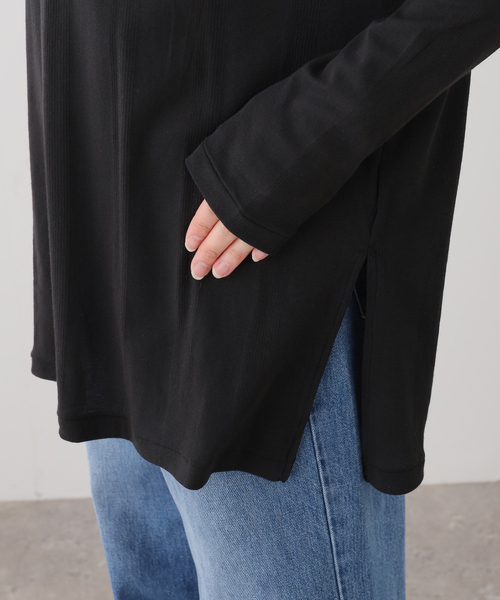 OUTDOOR PRODUCTS（アウトドアプロダクツ）の「miller Light Prib Crew L/S Tee（Tシャツ/カットソー・レディース・グレー/イエロー/アイボリー/ブラック・FREE）」の8枚目の写真